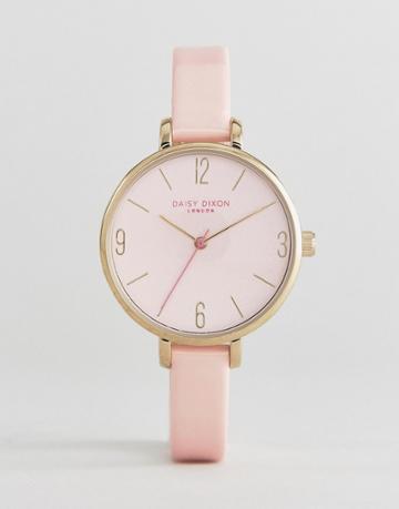 Daisy Dixon Watch In Pink Leather - Pink