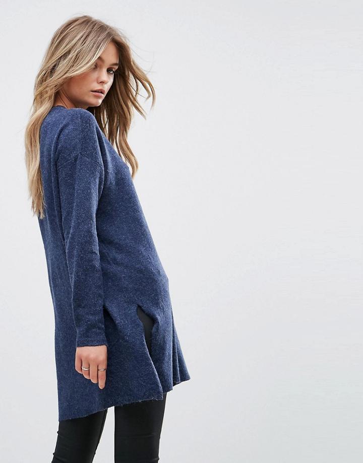 Vero Moda Longline Sweater - Navy