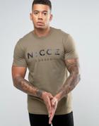 Nicce London T-shirt With Large Logo - Green