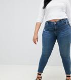 River Island Plus Alannah Jig Skinny Jeans - Blue