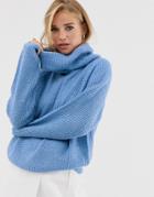Brave Soul Harribo Sweater In Frosty Blue