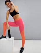 Adidas Training Color Block Logo Legging - Multi