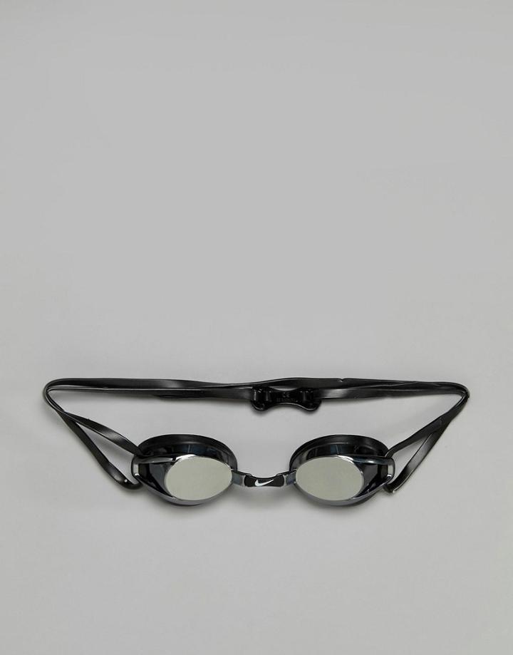 Nike Swim Remora Mirrored Goggles In Black