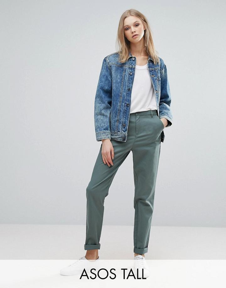Asos Tall Chino Pants - Green