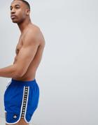 Kappa Swim Shorts With Banda Taping In Blue - Blue