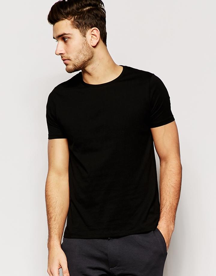 Asos Loungewear T-shirt With Crew Neck - Black