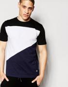 Antioch T-shirt With Panelling - Blue