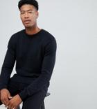 Jacamo Knitted Sweater In Black - Black