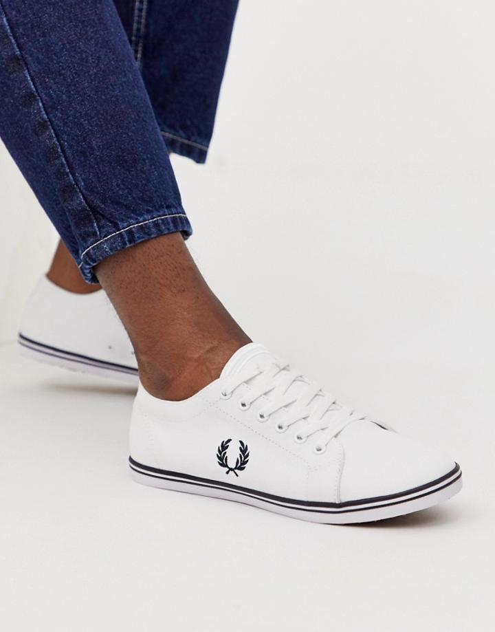 Fred Perry Kingston Twill Sneakers In White