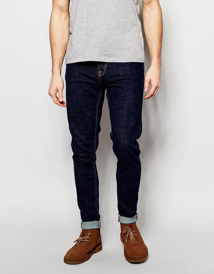 Nudie Jeans Pipe Led Super Skinny Fit Night Shadow - Night Shadow