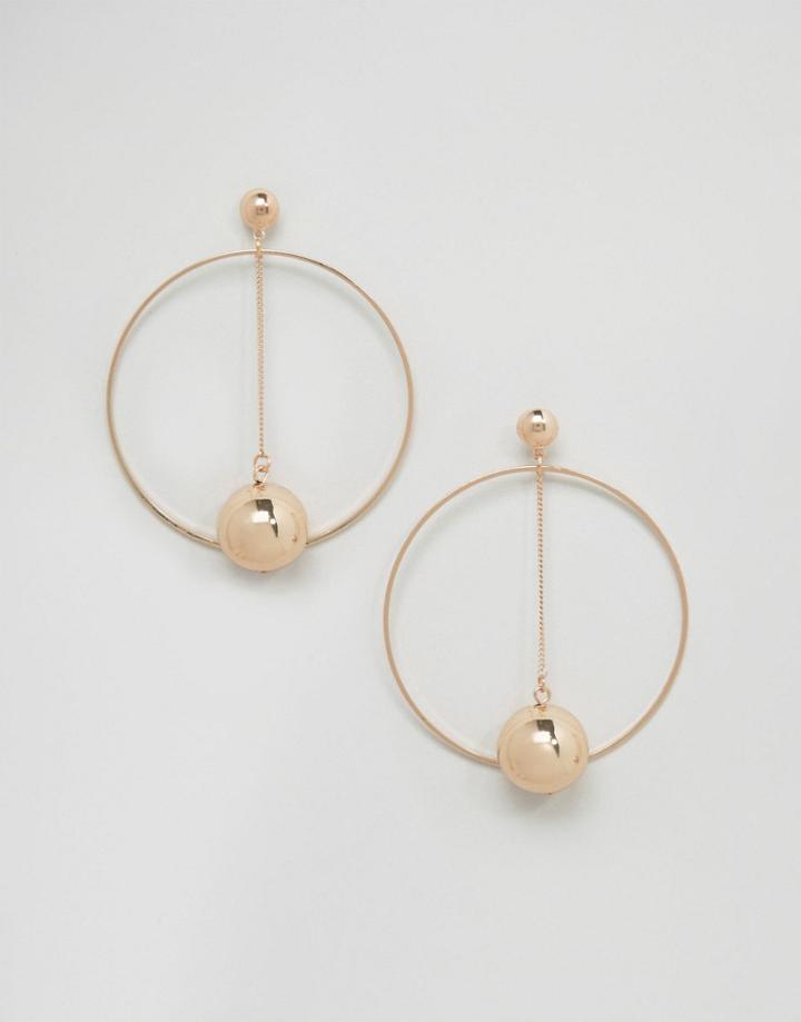 Asos Circle Earrings - Gold