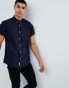 River Island Oxford Shirt In Navy - Navy