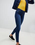 Stradivarius High Waist Skinny Jeans - Blue