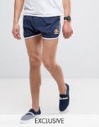 Ellesse Retro Shorts With Small Logo - Navy