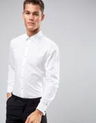 Burton Menswear Regular Fit Textured Shirt - White