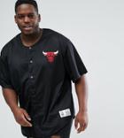 Mitchell & Ness Plus Chicago Bulls Mesh T-shirt Nba Mesh T-shirt - Black
