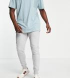 Threadbare Tall Slim Fit Sweatpants In Light Gray