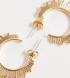 Pieces Ornate Hoop Earrings In Gold