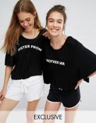 Chelsea Peers Sister From Another Mister 2 Pack Night Tees - Black