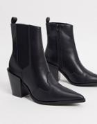 Truffle Collection Western Boots In Black