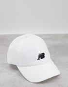New Balance Stacked Logo Cap In White