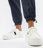 London Rebel Lace Up Flatform Sneakers - White
