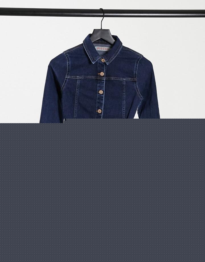 Bershka Skinny High Waist Skinny Jean In Mid Blue