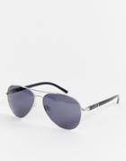 Esprit Aviator Sunglasses In Silver