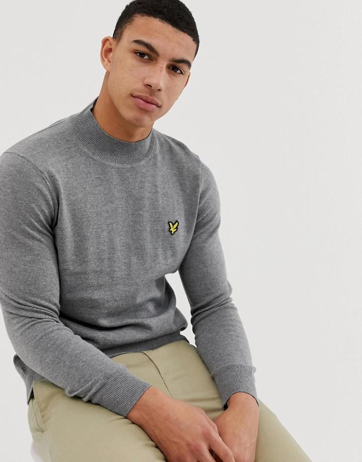 Lyle & Scott Turtleneck Sweater In Gray - Gray