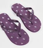 Original Penguin Wide Fit Flip Flops In Plum-red