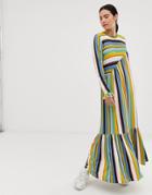 Mads Norgaard Forever Stripe Midaxi Dress - Multi