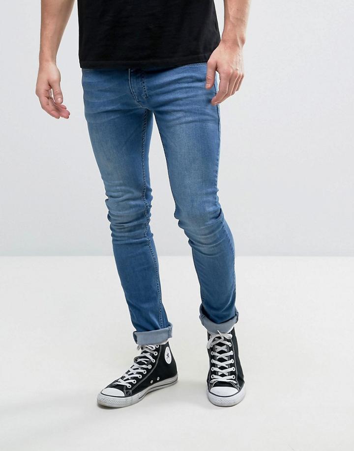 Religion Jeans In Super Skinny Stretch Fit - Blue