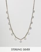 Fashionology Sterling Silver Multi Disc Necklace - Silver