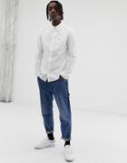 Tommy Jeans Regular Fit Oxford Shirt In White - White