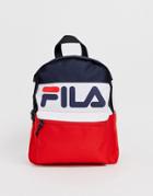 Fila Myna Mini Backpack In Navy White And Red-multi