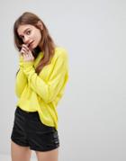 Brave Soul Rony Loose Fit Sweater - Yellow