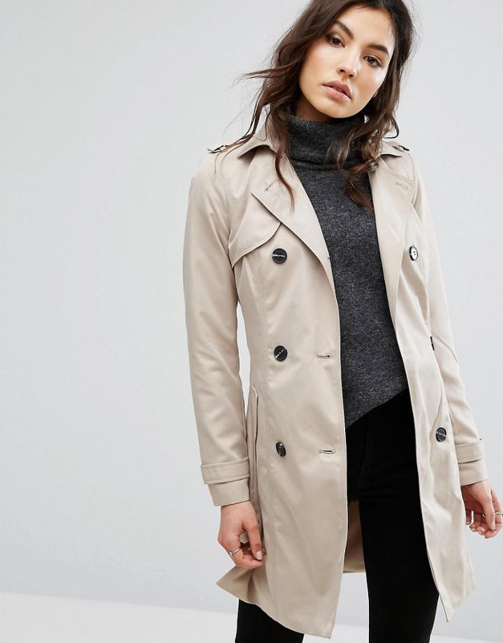 Vila Trench Coat - Beige