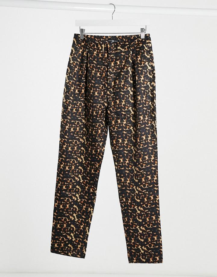 Daisy Street Cigarette Pants In Tortoiseshell-brown