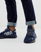 Adidas Originals Nite Sweatpants Sneakers In Navy-black