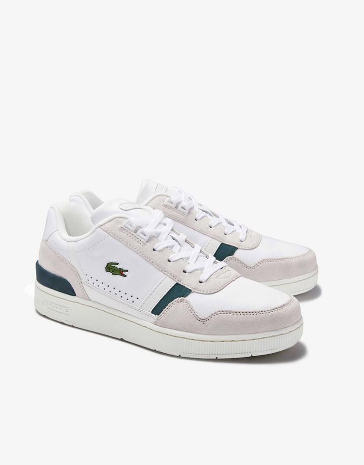 Lacoste T-clip Sneakers In White / Green