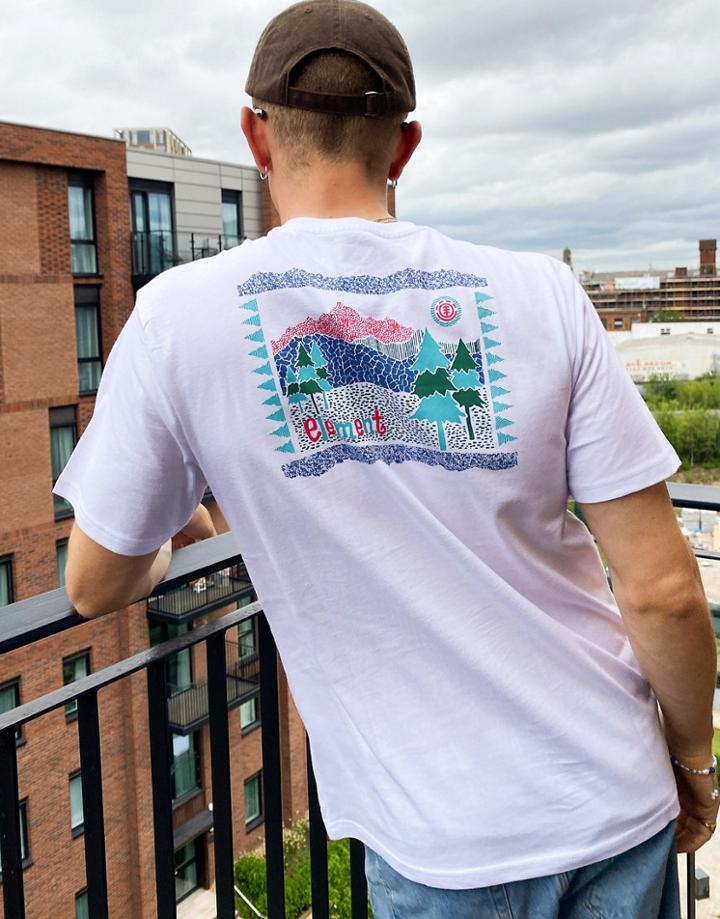 Element Altus Back Print T-shirt In White