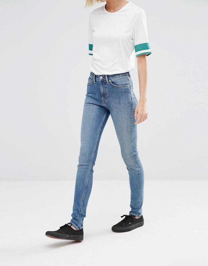 Weekday Thursday High Waist Skinny Jeans - Blue