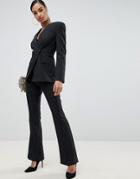 Asos Design Slim Suit Pants In Pinstripe - Multi