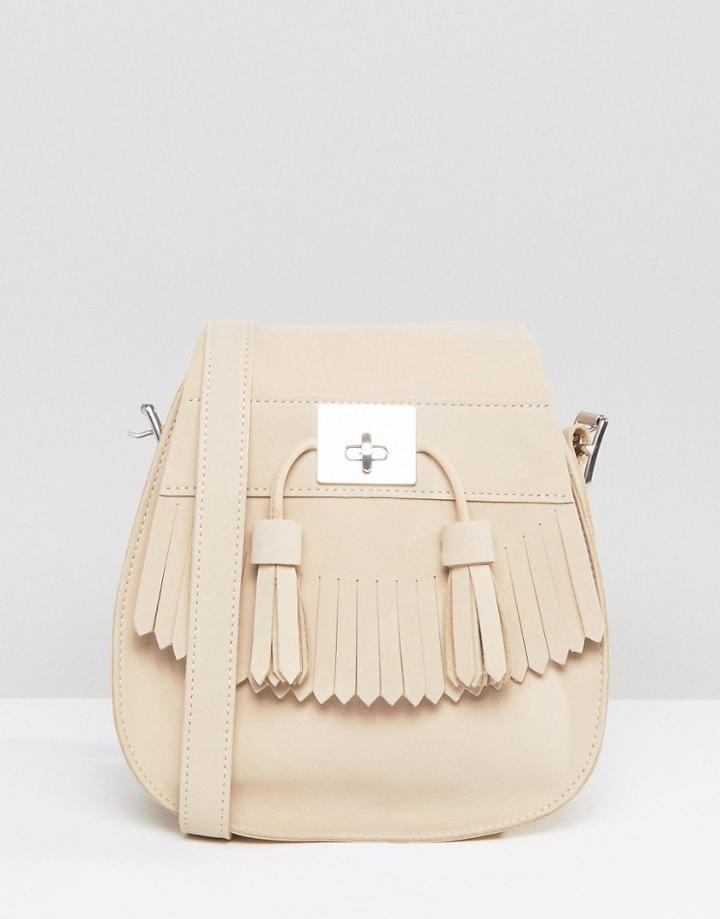 Dr Martens Tassle Shoulder Bag In Sand - Cream
