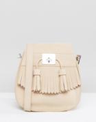 Dr Martens Tassle Shoulder Bag In Sand - Cream