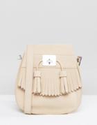 Dr Martens Tassle Shoulder Bag In Sand - Cream