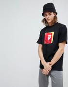 Primitive T-shirt With Rose Print - Black