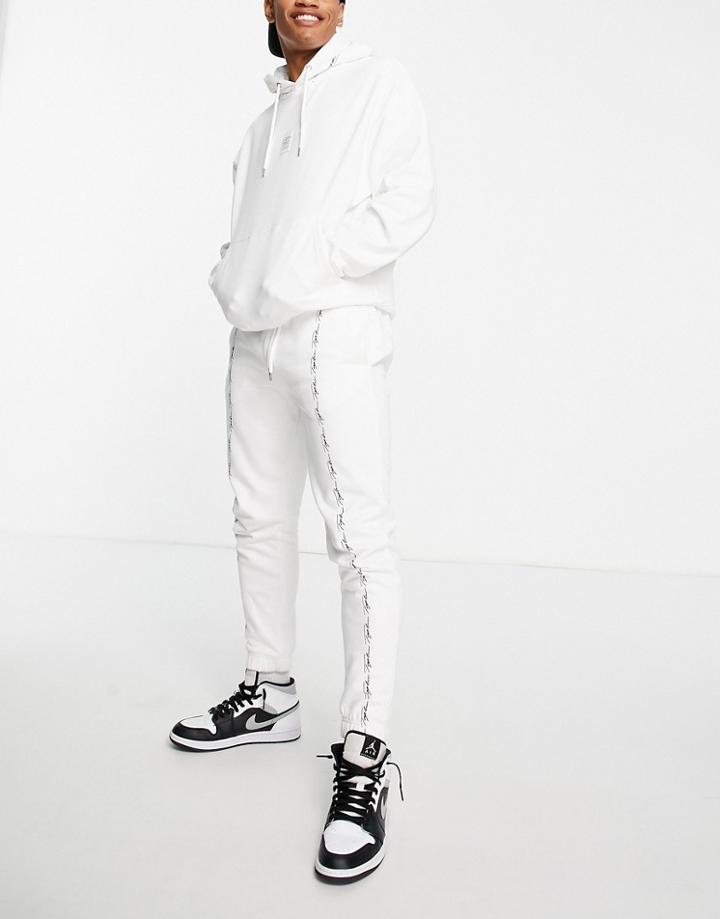 Topman Signature Sweatpants In White - Part Of A Set