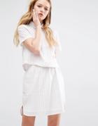 Native Youth Boxy Striped Shirt Co-ord