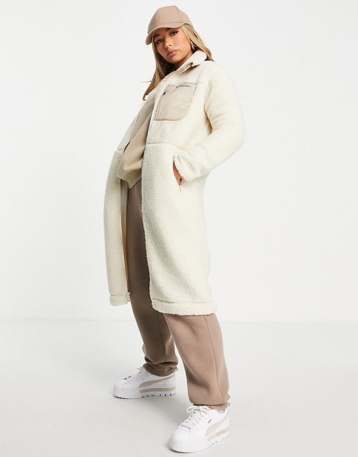 Columbia Archer Ridge Long Jacket In Cream-neutral